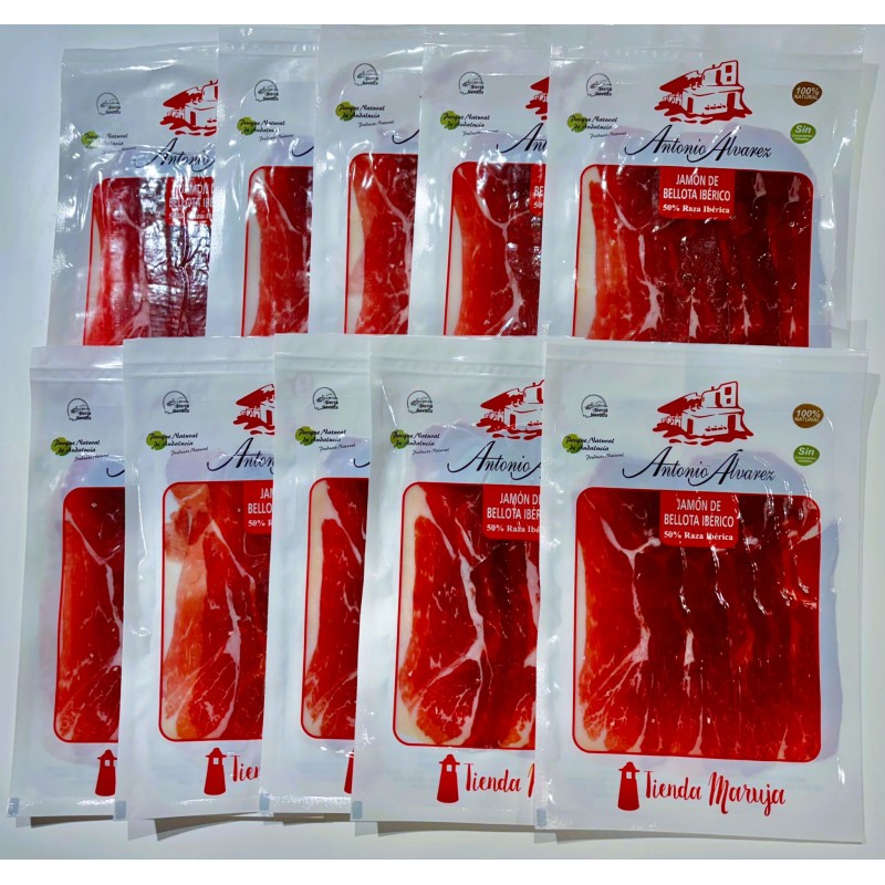Pack 15 Enveloppes de jambon ibérique 75% race ibérique