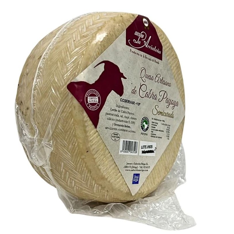 Queso Artesano de cabra payoya semicurado