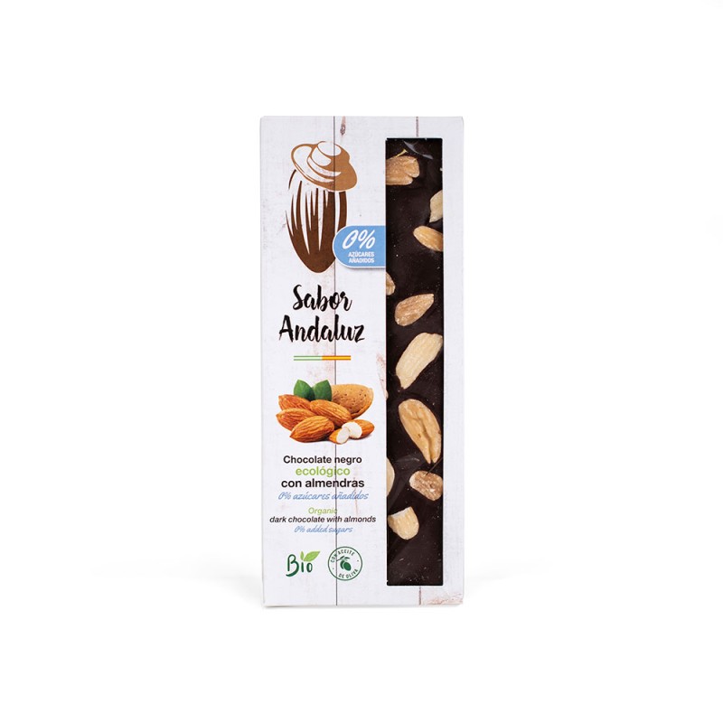 CHOCOLATE NEGRO ECOLÓGICO CON ALMENDRAS