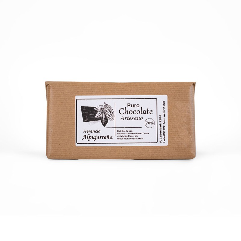 CHOCOLATE ARTESANO PURO 70%