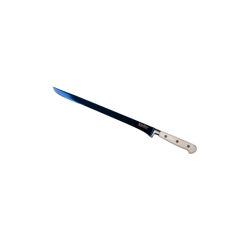 CUCHILLO JAMONERO TITANIO AZUL