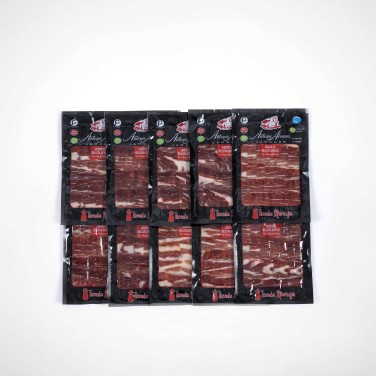 Jamón de Bellota Ibérico 75% raza ibérica pack 10 Sobres (1kg)